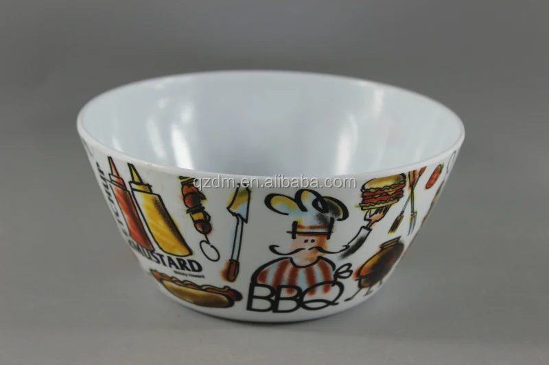 Apple shape plastic bowl melamine bowl