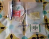 card holder zippered Binder pouch Plastic planner pouch plastic folder