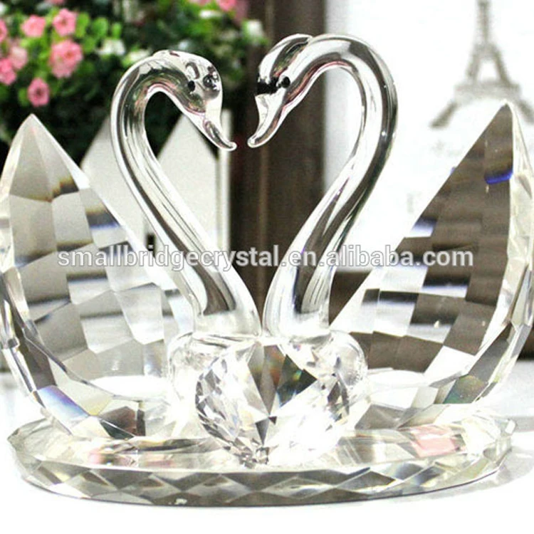 product good quality crystal swan wedding gift-28