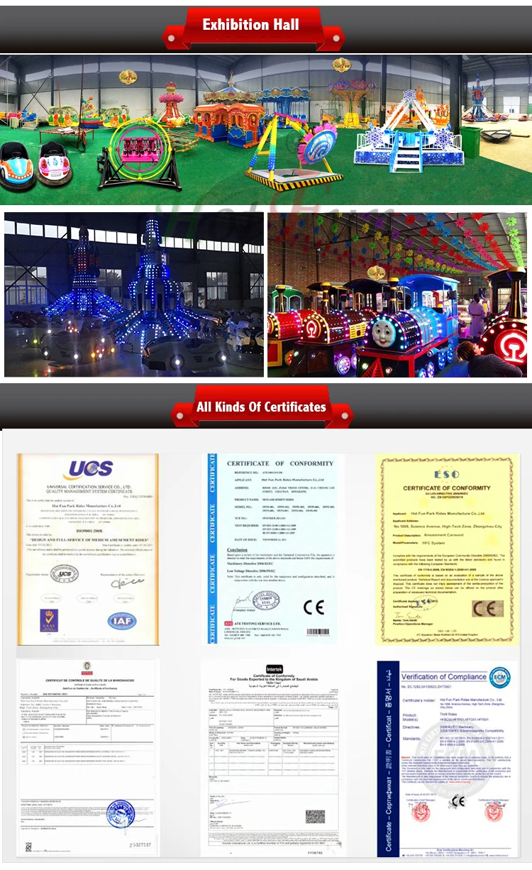 Carnival Theme Park Game Amusement Rides Fairground Equipment 18/24/42 Seats attraction Kiddie or Adult electric Trackless Train