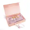Shenzhen Factory Bra Scarf Gift Packaging Magnetic Portable Custom Solid Color Folding Box With Ribbon