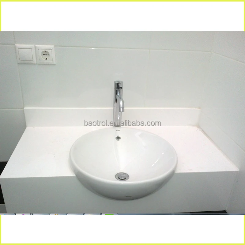 Public Toilet Vanity Top Artificial Marble Solid Surface Bathroom Public Toilet Vanity Top Artificial