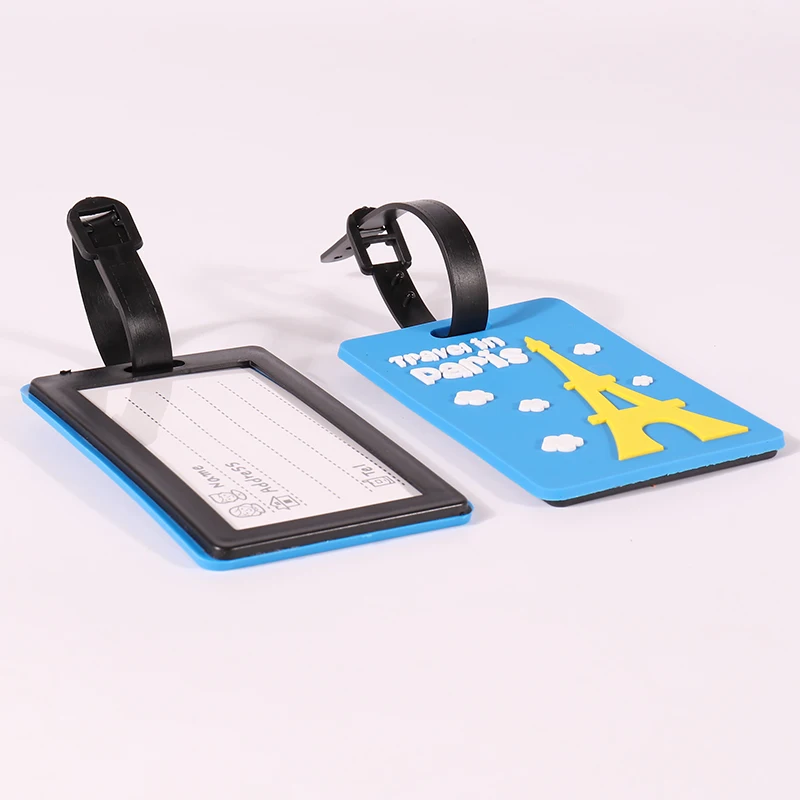 pvc plastic luggage tag