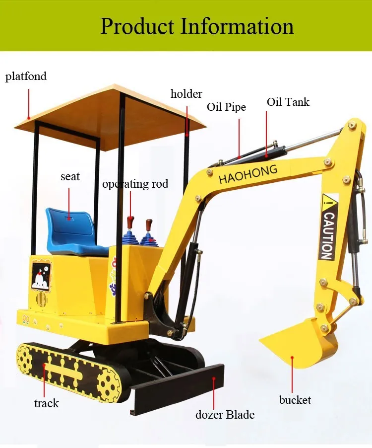 Amusement Park Kid Mini Excavator /child Excavator/toy Excavator ...