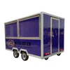 Ice cream trailer snack food truck mobile food service cart with wheels