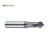 HRC 55 Solid Carbide 4 Flute Chamfer End Mill For Stainless Steel
