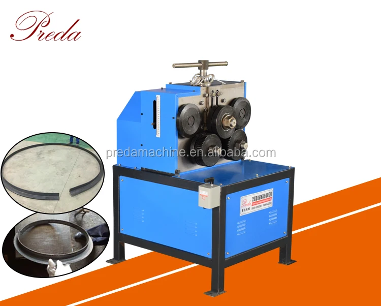 Angle iron flange forming machine