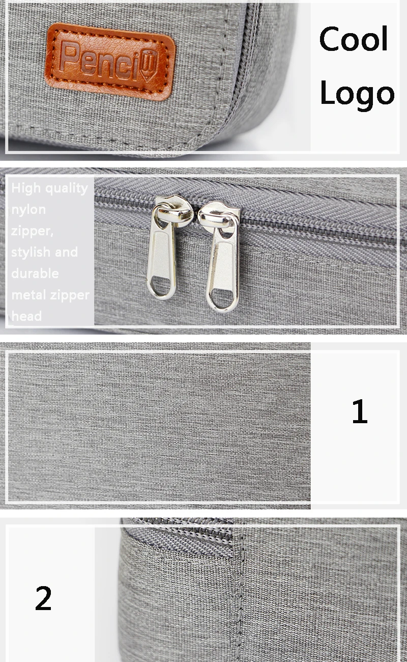 Leather Pen Silicone Roll Up Golf Canva Sublimation Plastic Packaging Neoprene Velvet Child Pvc Eva Custom Print Pencil Bag