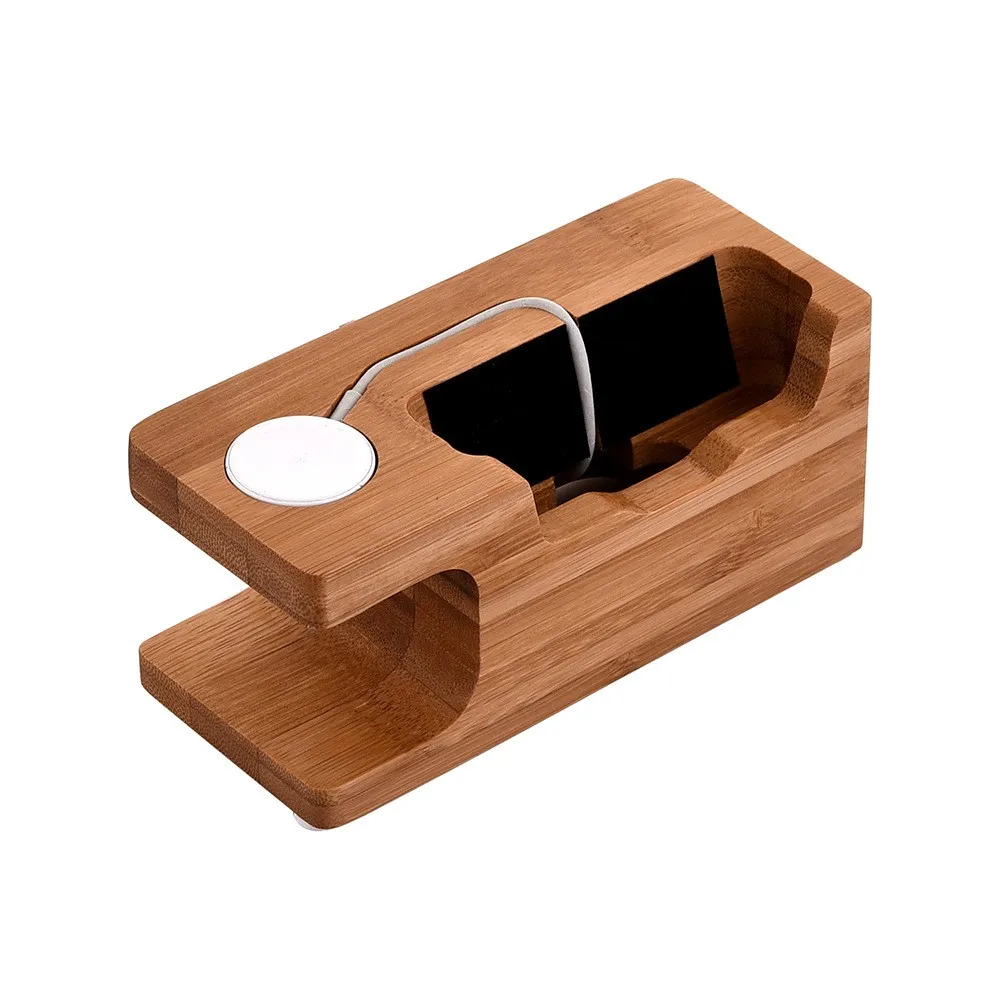 竹手机充电支架智能手机和智能手表