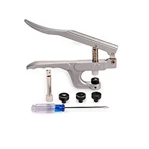 Tinksky Durable Button Fastener Snap Pliers Punching Tools Set for Plastic Resin Snap Pop Fasteners