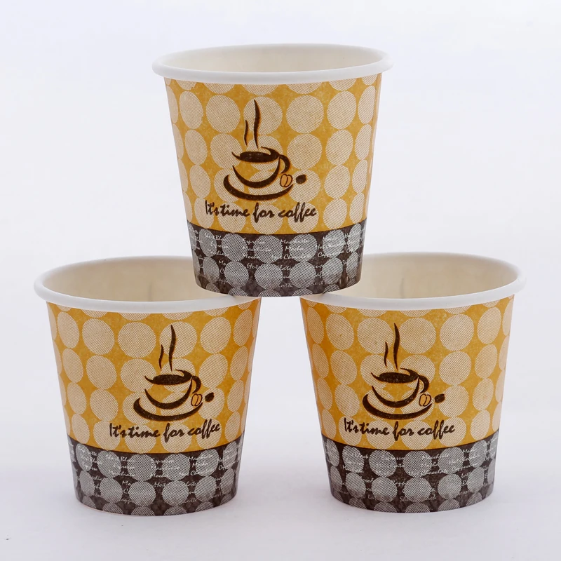 Eco Friendly Customs Cups 8oz Disposable Paper Coffee Cup For Hot