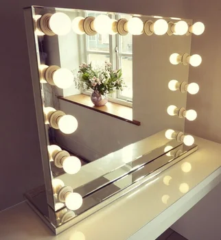 Hollywood Lighted Make Up Vanity Backstage Mirror With Led Light Product On Hollywood Lighted Make Up Vanity Backstage Mirror With Led Light Product On