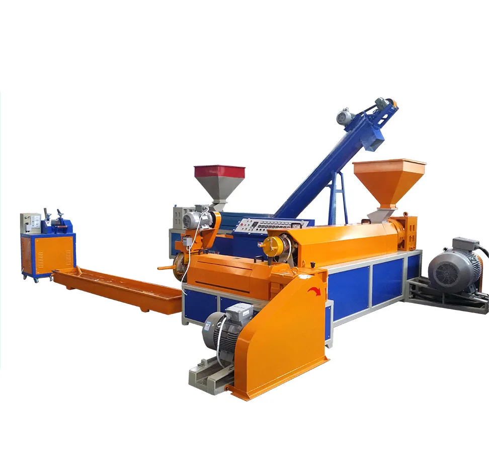 
lowest price recycled waste plastic PE PP granulator granules making machine 