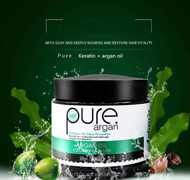 Pure Keratin Argen Oil Hair Treatment High Quality Collagen Hair Mask To Nourish And Restore 8995