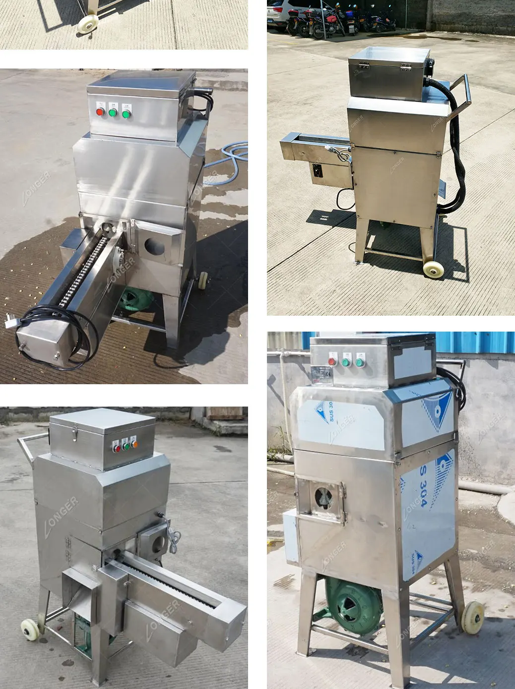 Fresh Sweet Corn Shelling Machine Frozen Corn Maize Kernel Remover