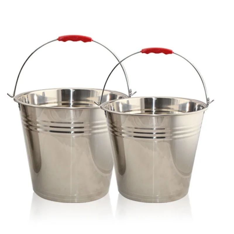 Kitchenware 8l Metal Water Bucket Stainless Steel Bucket For Wholesale ...