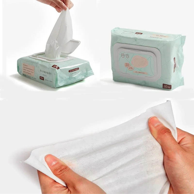 Natural Baby Flushable Wipes Comfortable Moist Biodegradable Baby Wipes