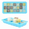 Custom Freezer Tray with Lid Silicone Baby Food Storage Ice Cube Tray with lid