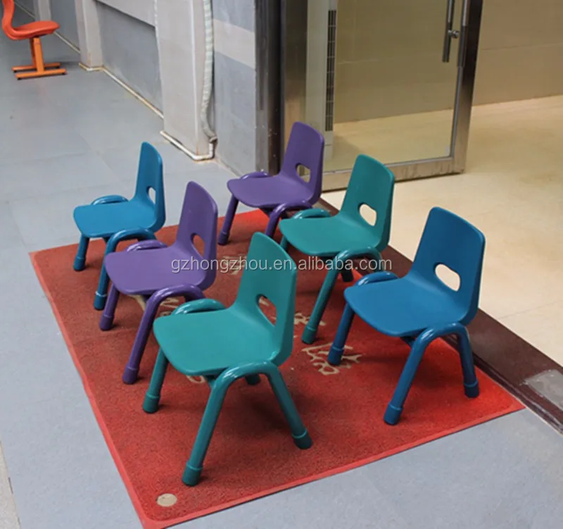 Kids Plastic Chair Kindergarten Furniture Metal Legs Comfortable Chair
