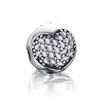 LZESHINE Silver Round Strings Cute Heart Shaped Diamond Jewelry Bracelet Beads