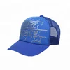 Wholesale shining soft advertising mesh trucker hat with rhinestone