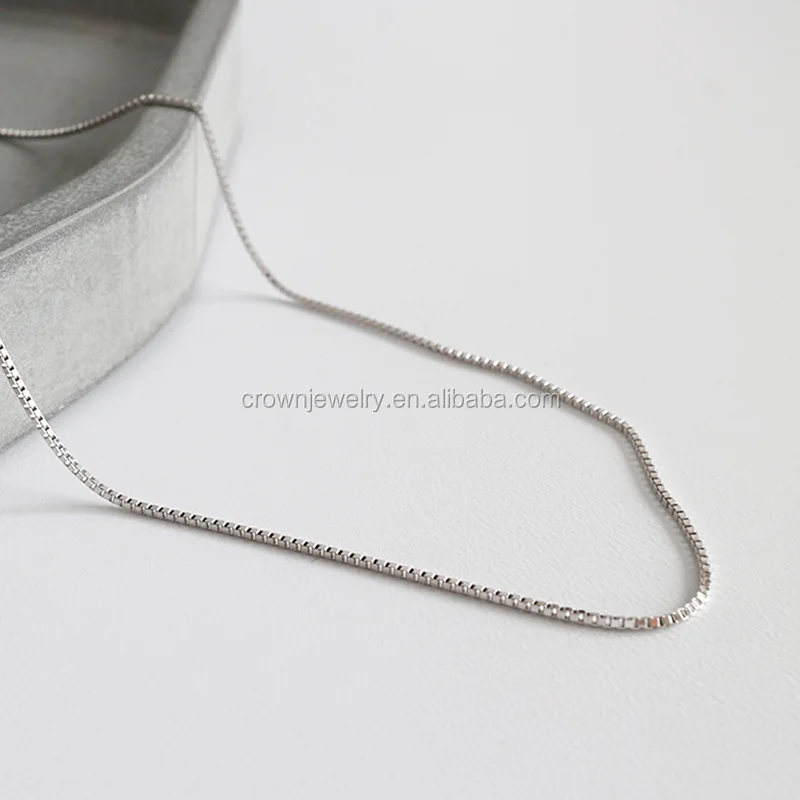 40+4CM Aokarry S925 Silver Necklace for Girls Women Hollow White Chain Length 40+4CM Aokarry S925 Silver Necklace for Girls Women Hollow White Chain Length