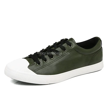 flat leather sneakers