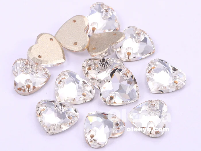 Wholesale A5 New Shape Flat Back Sew on Crystals 9*14mm Lemon Crystal Sewing on Rhinestone Factory