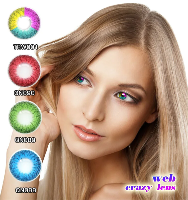 2018 New Arrival Green Hazel Colored Contacts Lens Popular Soft Circle