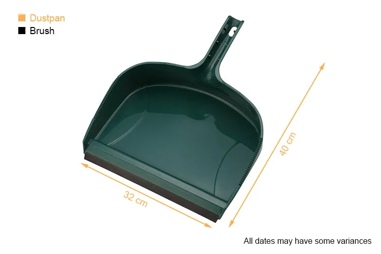 dustpan for collecting swept-up dust, dirt, and other dry debris plastic dustpan only can combine with brush
