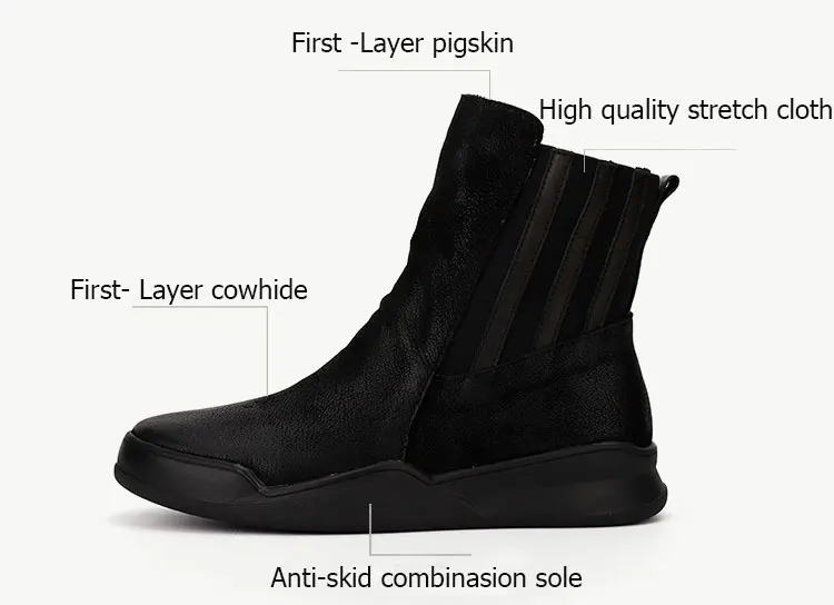 Hombre Piel Vaca Antideslizante Hebilla Metálica Cocodrilo Patrón Casual  Botas - NewChic