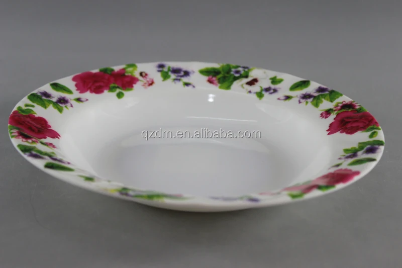 Hot Sell Melamine Suop Plate Plastic Deep Plate 23cm