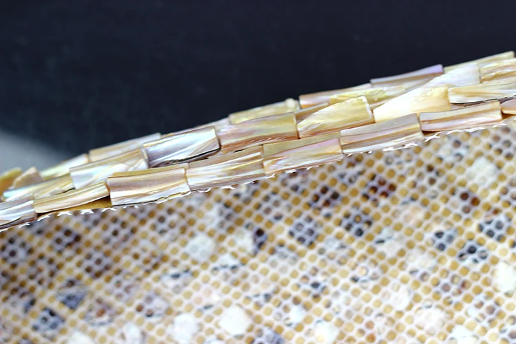 Mother of Pearl Yellows / Golds Mosaic Tile,Nature Sea Shell Mosaic