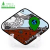 Hot sale custom rhombus shape double face design environmental protection Earth Save GeoTours hard enamel metal challenge coin