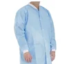 China supplier cheap Medical supplies disposable SMS medical lab coat surgical gown with knit cuff elastic cuff