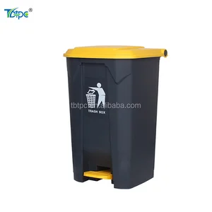 100ll Bulk Trash Cans Pedal Plastic Creative Trash Bin Industrial Use Large Thickened Outdoor Rubbish Bin