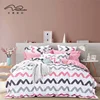 Professional home textile manufacturer printing with beautiful pattern bed sheet bedding set /bed room set
