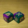 Free shipping Exclusive NEW 2pcs 16mm 6 sided D6 different picture dice for board game and