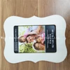2017 High Quality standing baby DIY photo frame, Laser cut smile wooden photo frame