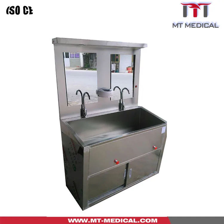 Hospital operating room wash basin knee operated water bath sink water bath sink