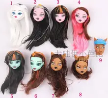 New Original 5pcs doll heads for Monster High Dolls ,doll accessories heads for monster toys hight doll,girls gifts