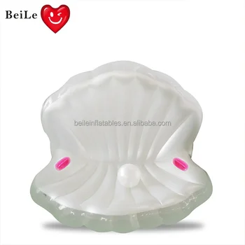 inflatable clam shell pool float