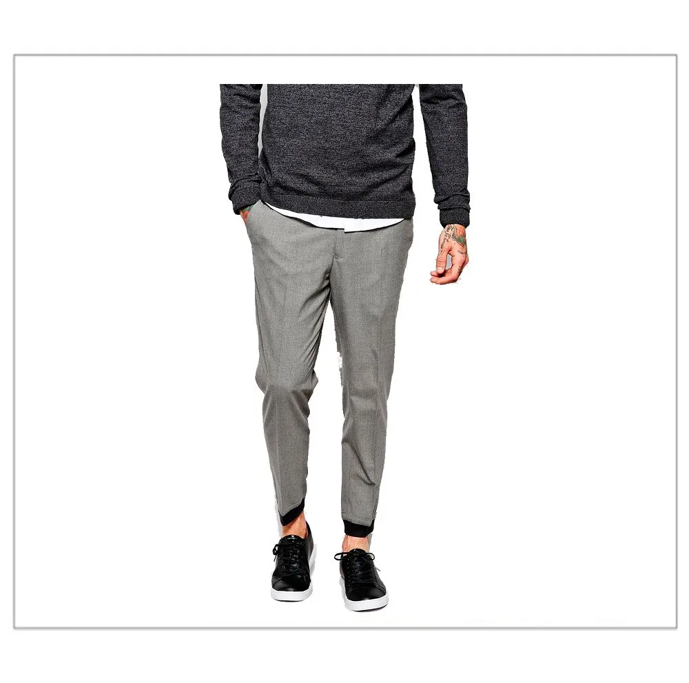 jogging pants with zipper fly