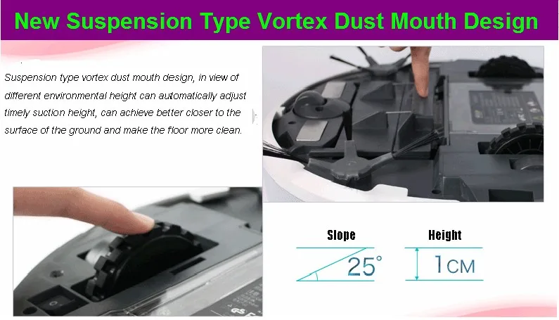 2018 Newest Smartphone WIFI APP Control Cordless Wet and Dry Vacuum Cleaner Robot With Water Tank