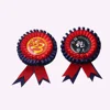 High quality custom ribbon award rosette satin for horse/ dog show