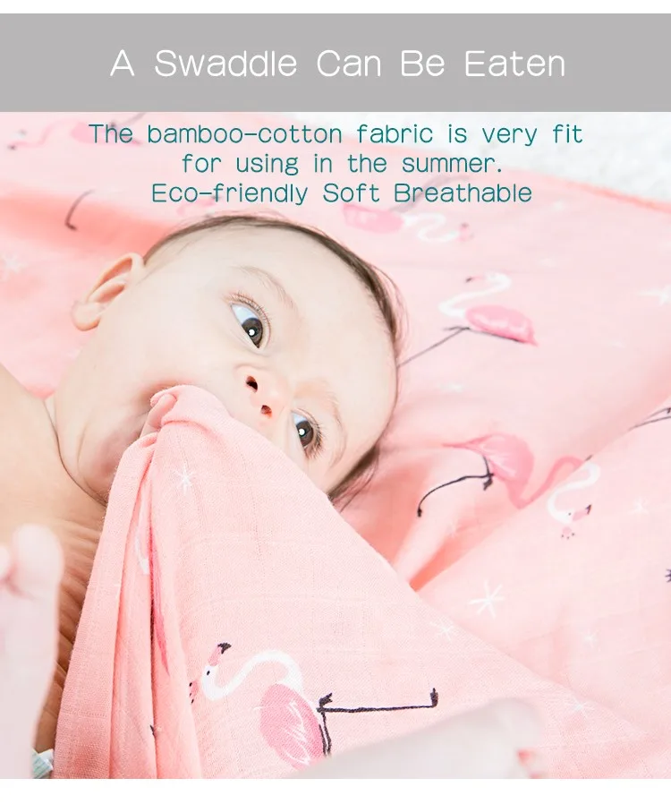 Muslin Tree Soft Baby Swaddle Blanket,Antipilling Bamboo Cotton Knit