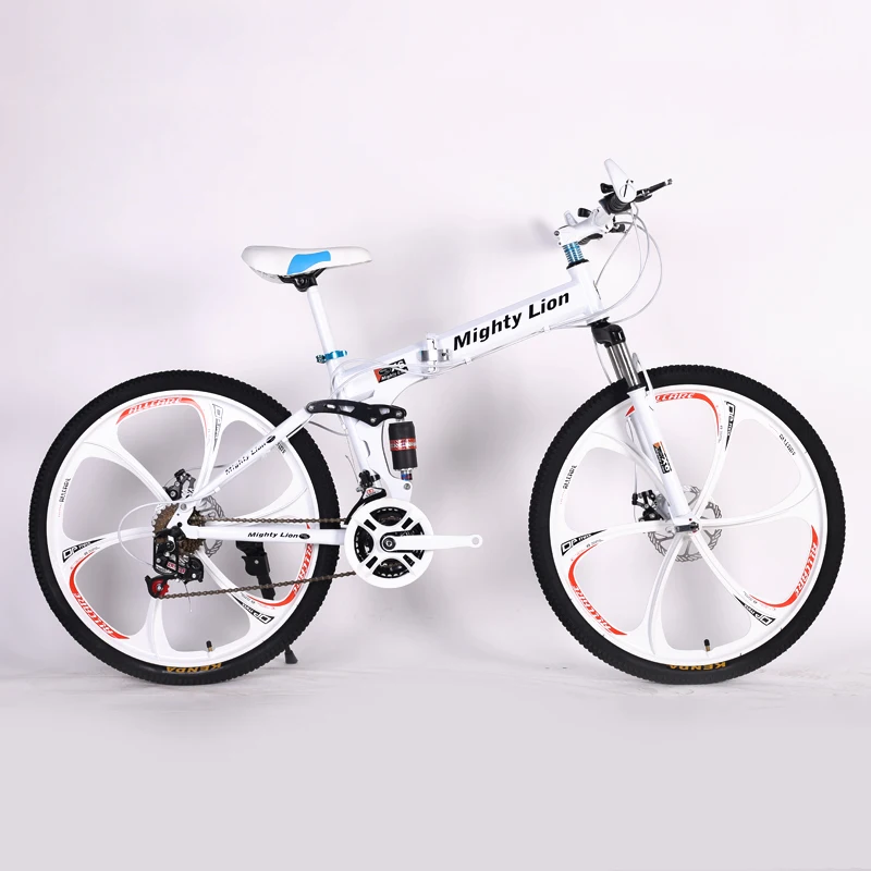 New Style 26inch Full Suspension Folding Mountain Bike Double Disc