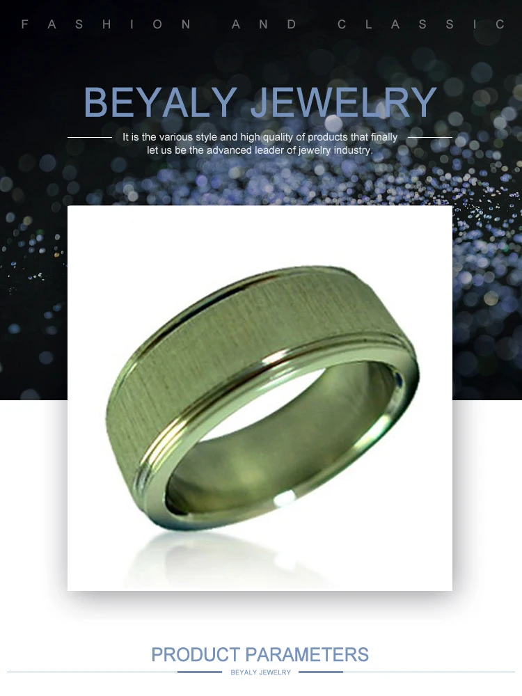 product-BEYALY-Chic Shiny Smooth Titanium Tibetan Wedding Ring Stainless Steel-img