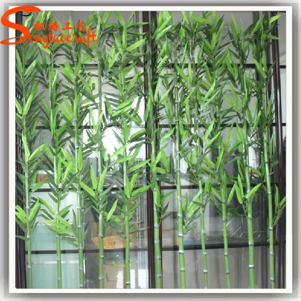 Customized Size Artificial Lucky Bamboo Leaves Plants For Decoration