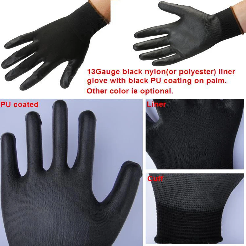 All Purpose Oil Change Glove With Black Pu Palm Coating Buy Oil